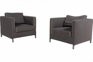 Pair of Ray armchairs by Antonio Citterio for B&B Italia, 20th century