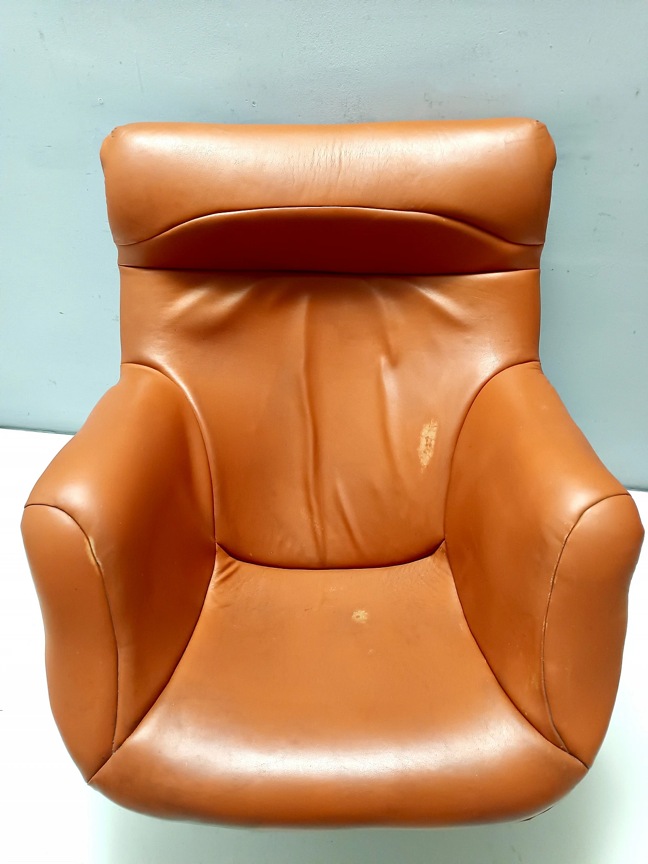 Karuselli leather chair by Yrjö Kukkapuro for Haimi, 1970s 3