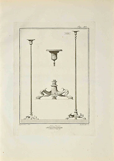 Giacomo Casanova, Ancient Roman Decorations, Etching 18th century