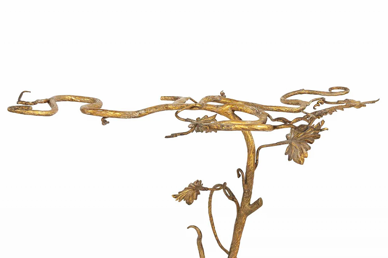 Vine artistic brass coffee table, 2000s 6