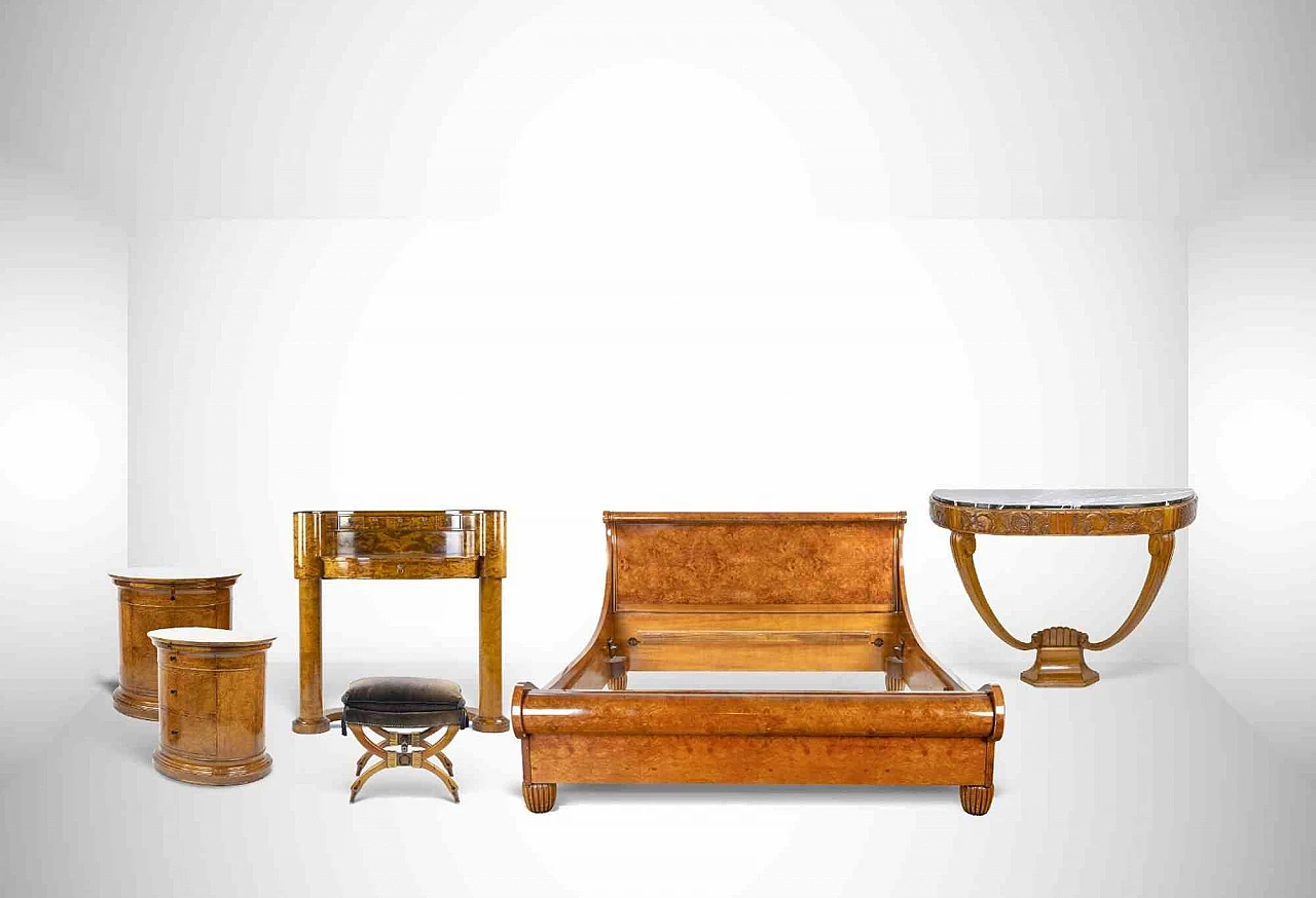 Joseph Ulrich Danhauser, Biedermaier Bedroom Set 19th century 1