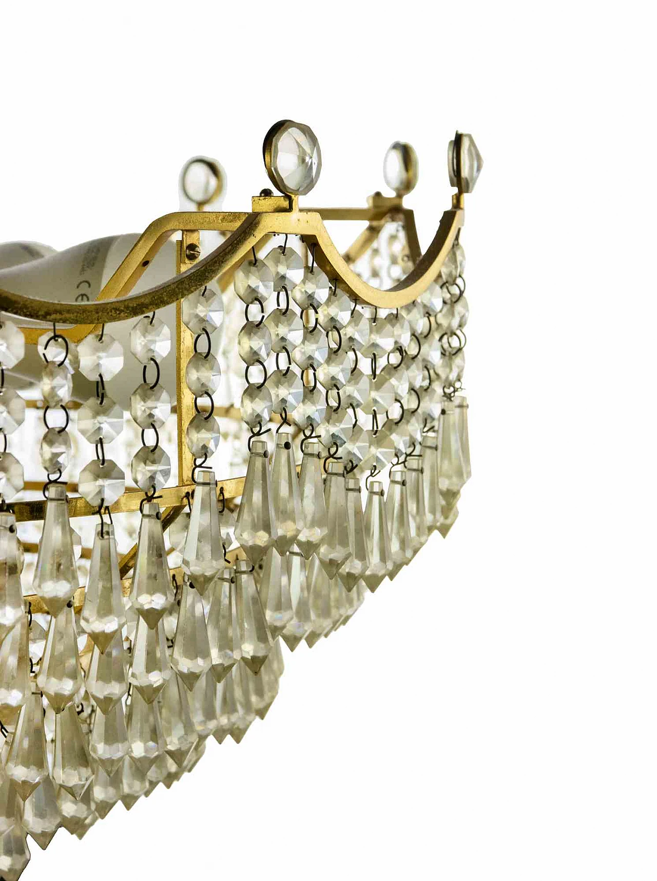 n.a., Crystal Drops Chandelier 1940s-1950s 2