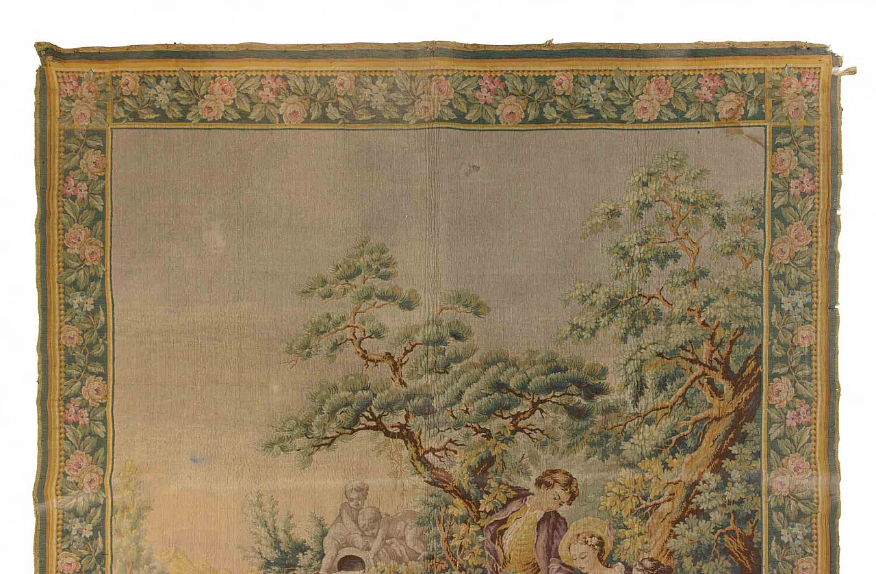 Artist XX century, Vintage Tapestry with Bucolic Scene 2000s 4