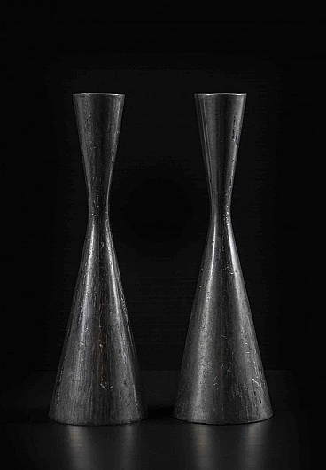 Anonymous, Pair of  beautiful Iron Candlesticks 2000s