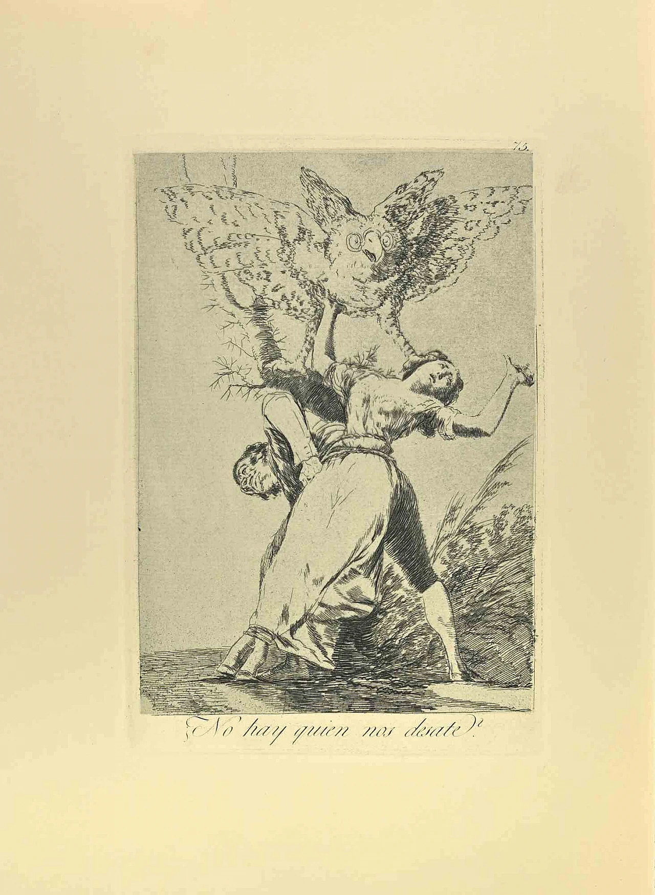 Francisco Josè de Goya y Lucientes, No Hay Quien nos Desate? (Can't anyone untie us?), Etching Aquatint Drypoint 19th century 1