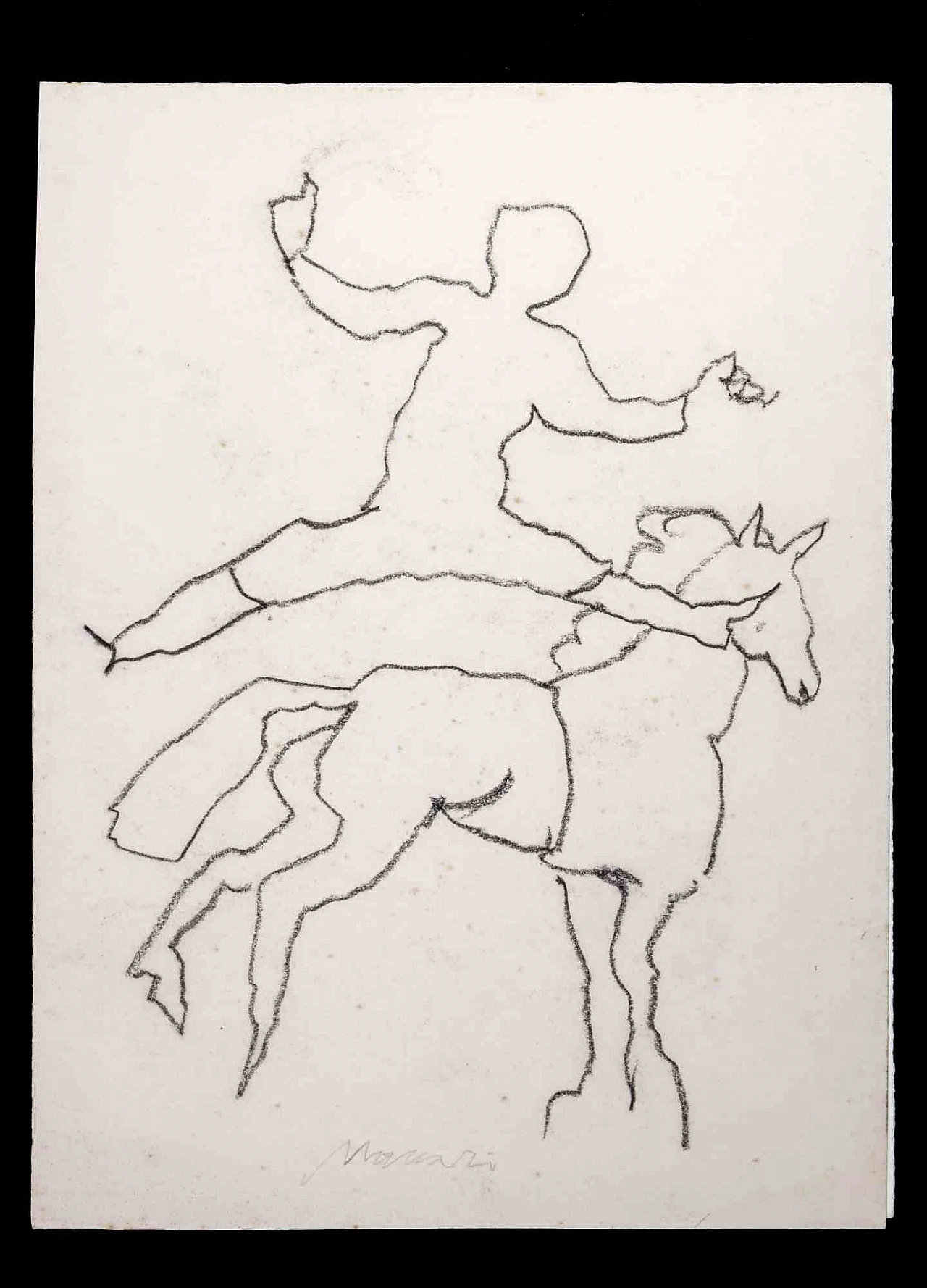 Mino Maccari, Equitazione, Disegno Anni 2000 1