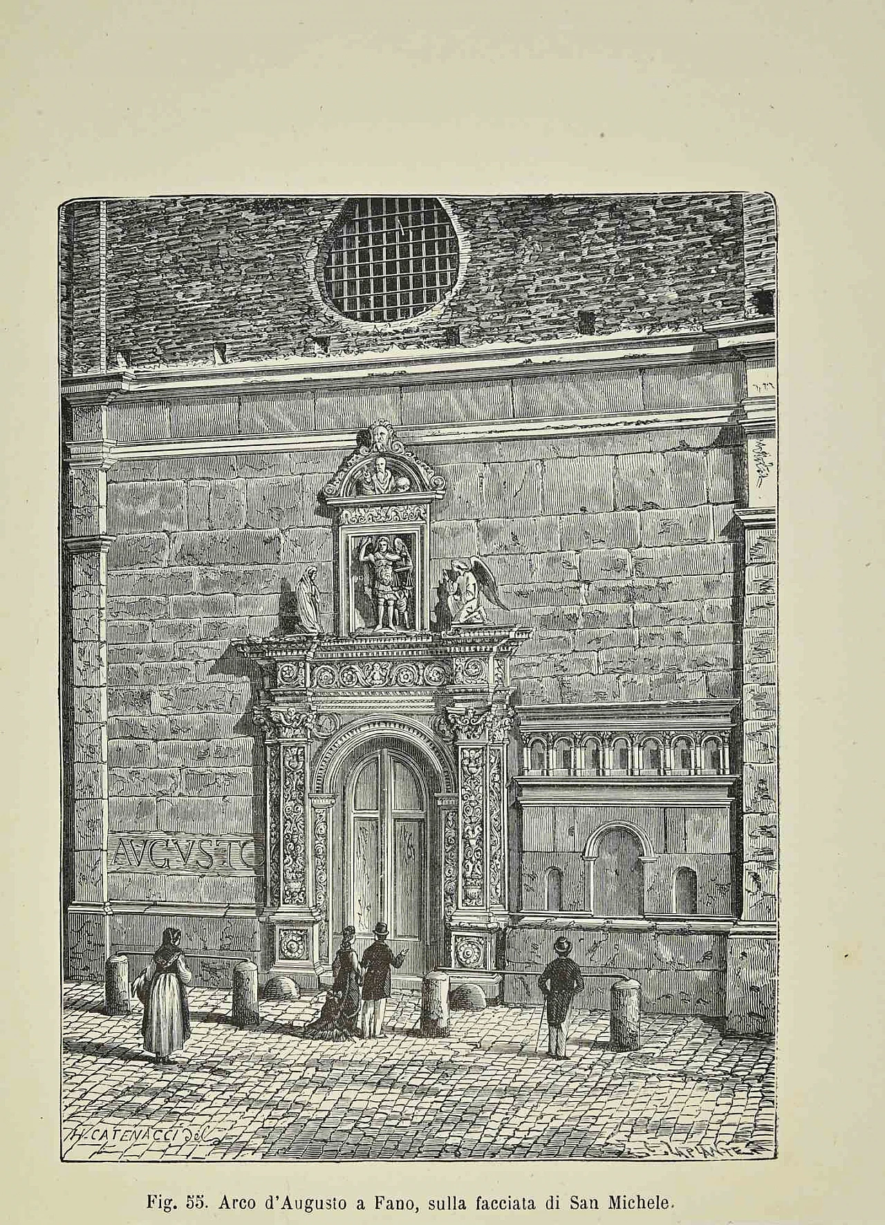 Various Authors, Arch of Augustus, Lithograph 19th century 1