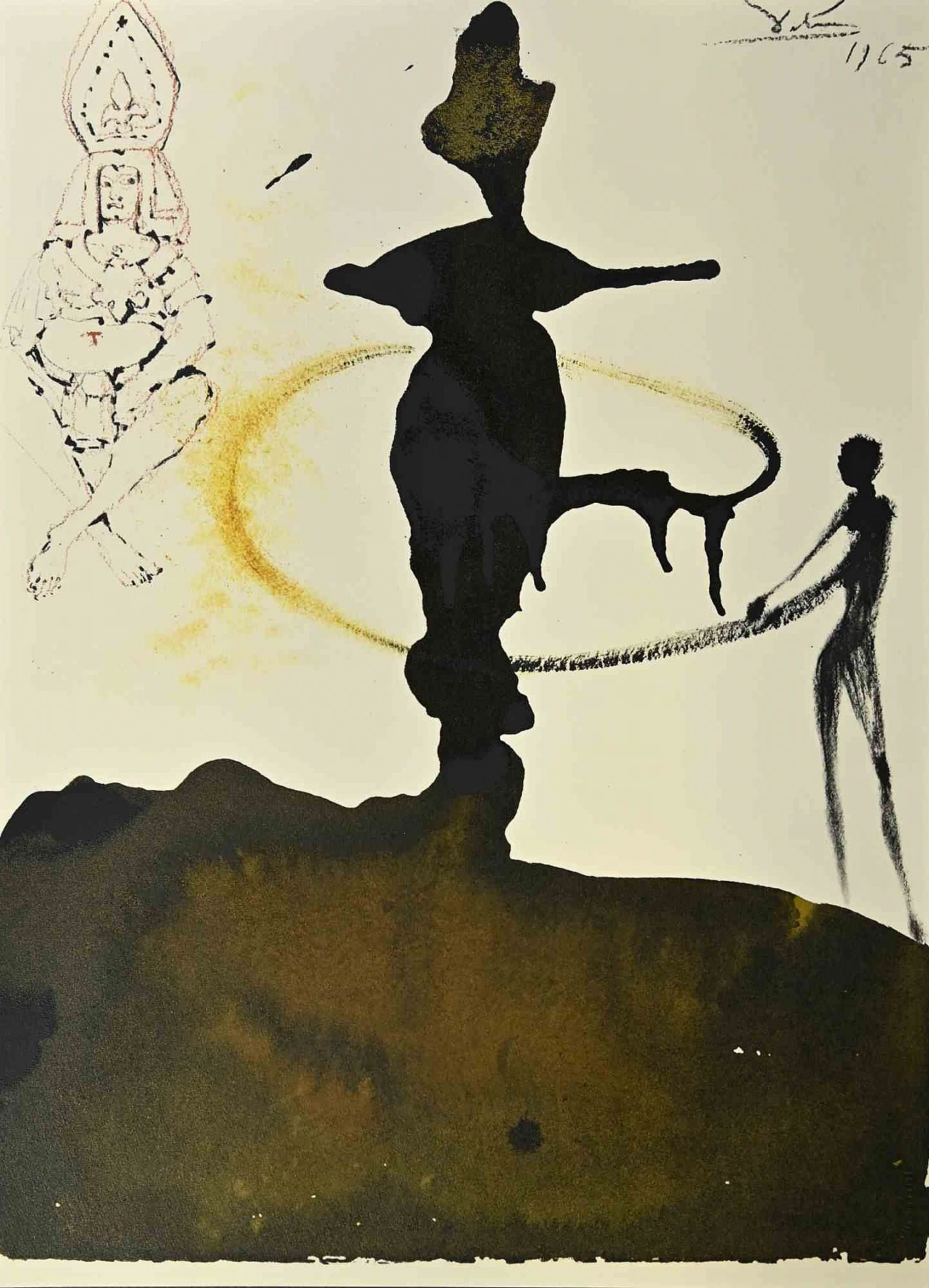 Salvador Dalì, The Dance Of Herodias Daughter, Lithograph 1960s-1970s 1