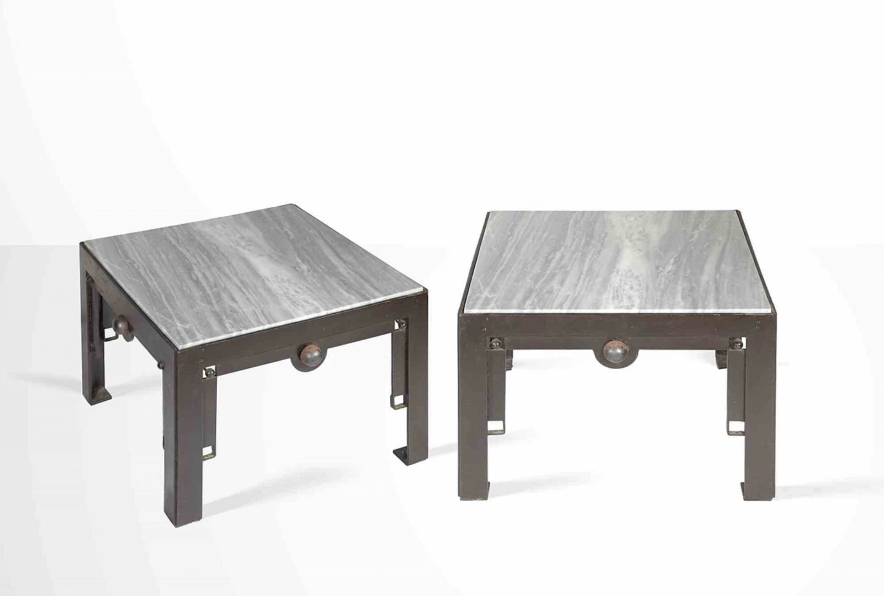 Roberto Fallani, Pair of  Alchemica Iron Coffee Table by Roberto Fallani 2000s 1