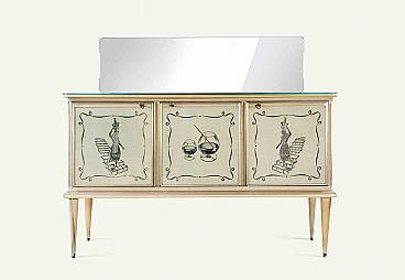 Umberto Mascagni, Buffet di Umberto Mascagni con specchio incastonato 1960-1979