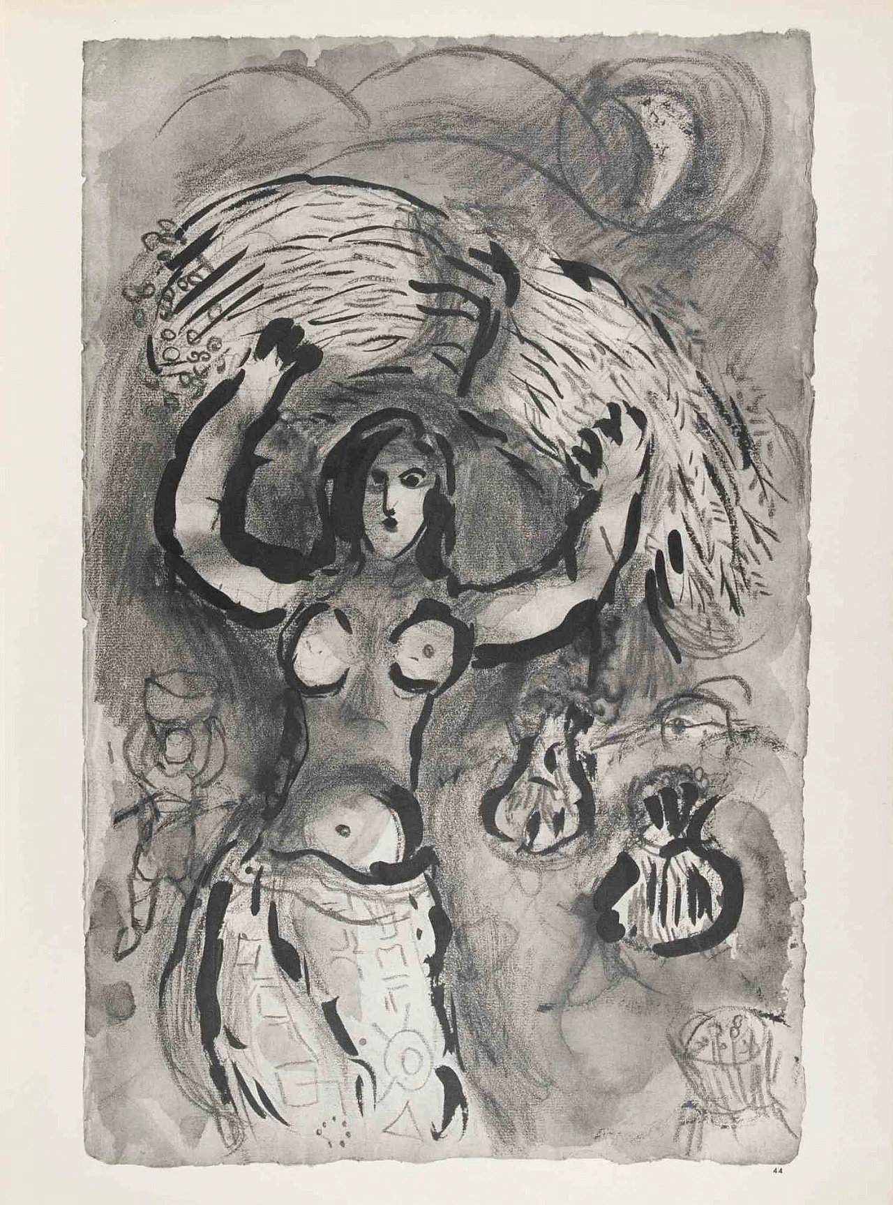 Marc Chagall, Ruth in the Cornfield, Heliogravure 1960s-1970s 1