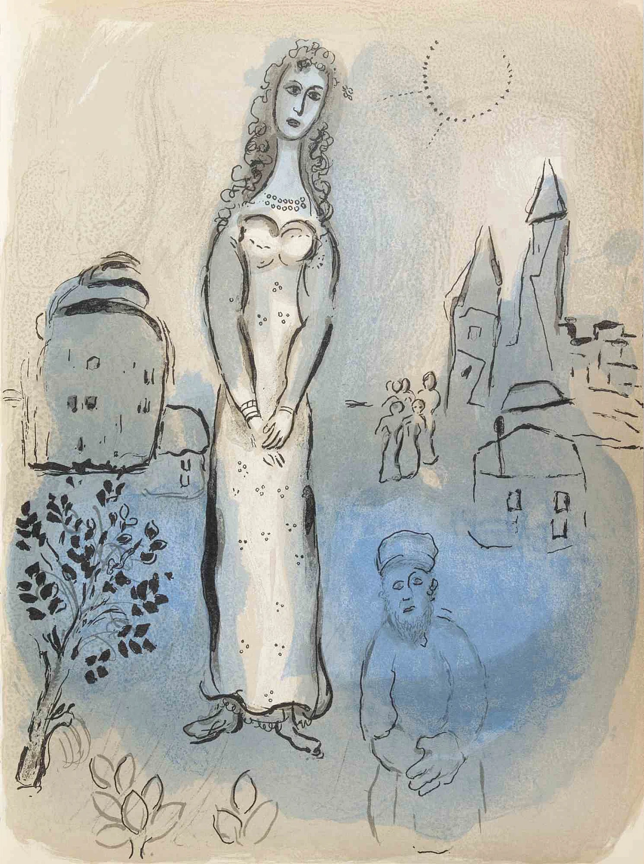 Marc Chagall, Esther, Lithograph 1960s-1970s 1