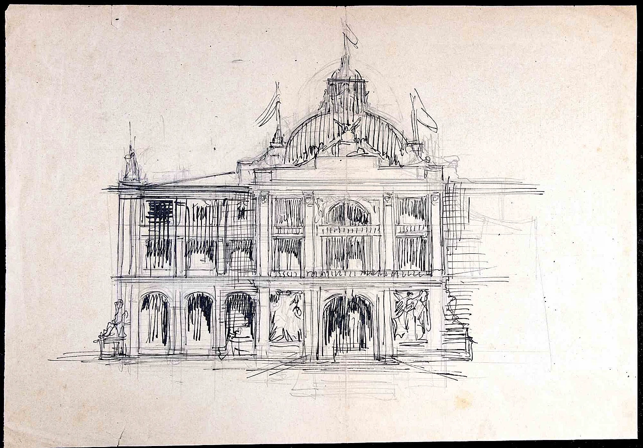 Gabriele Galantara, Il Palazzo, Disegno 1920 - 1939 1