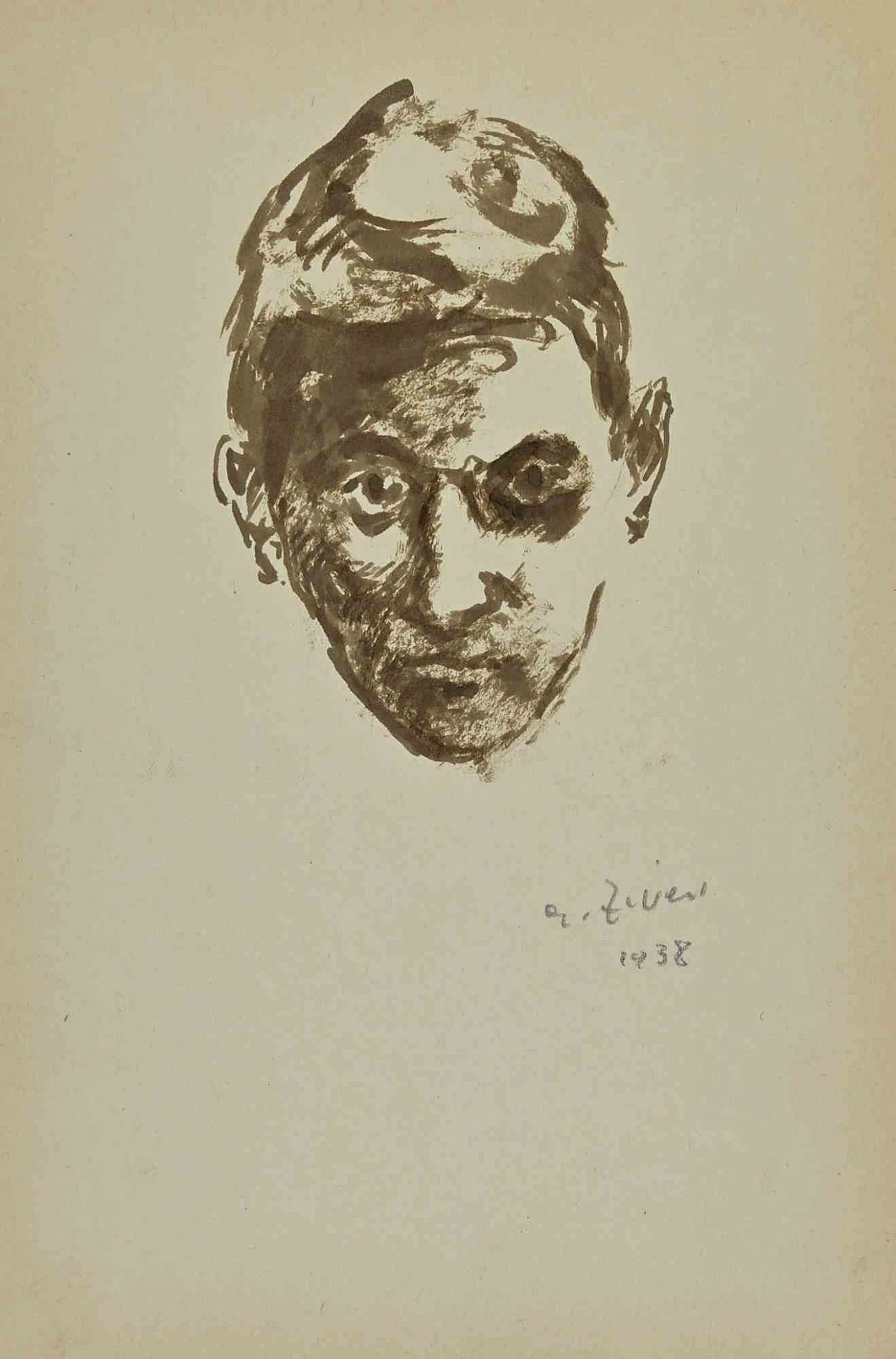 Alberto Ziveri, Ritratto, Disegno 1920 - 1939 1