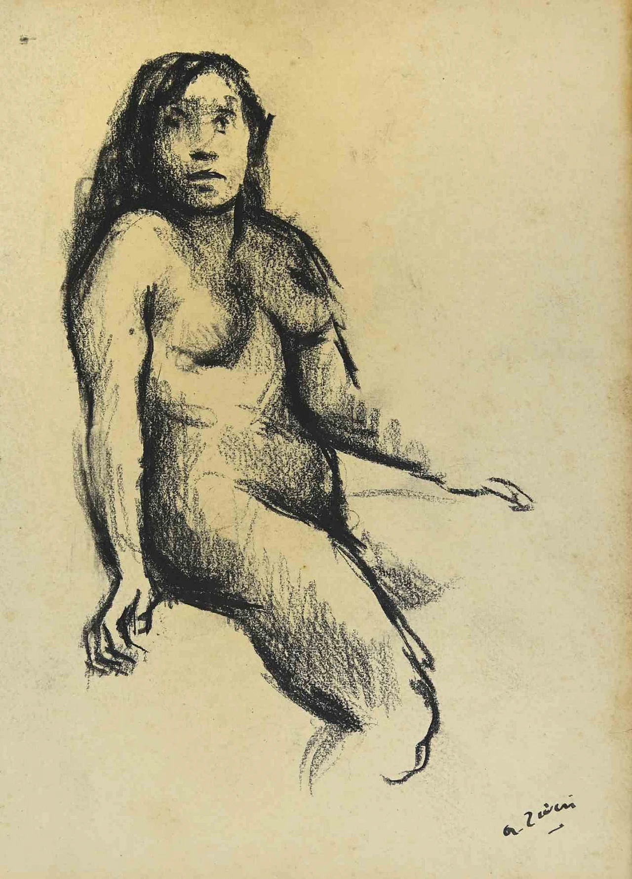 Alberto Ziveri, Nudo, Disegno 1920 - 1939 1