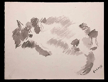 Giselle Halff, Gatto, Disegno Anni 2000