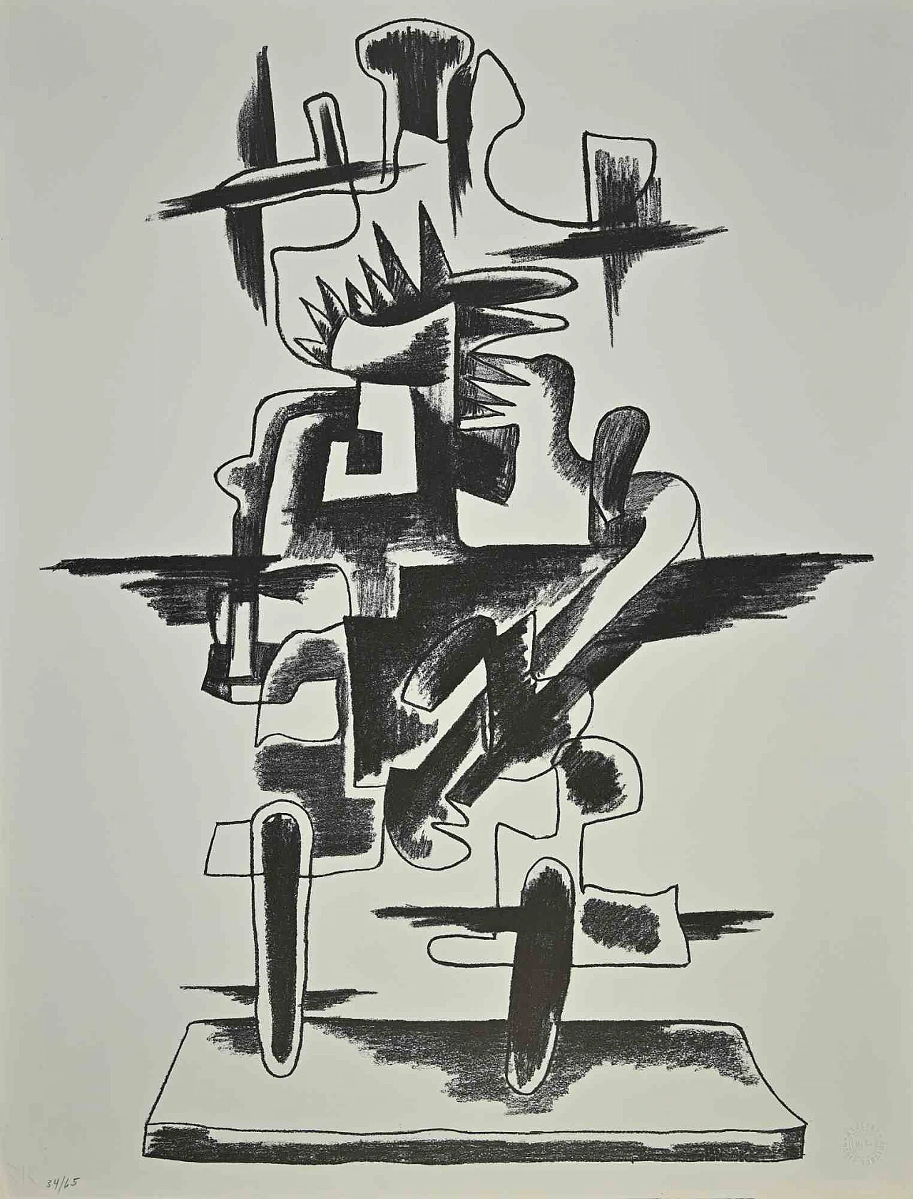 Ossip Zadkine, Composition, Lithograph 2000s 1