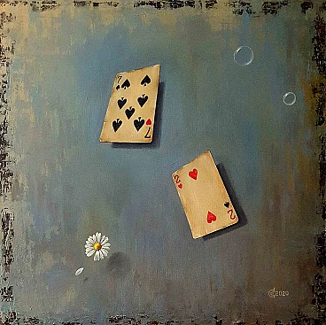 Svetoslav Stoyanov, Love Games, Oil on Canvas 2000s