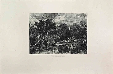 n.a., Environs de Fontainebleau, Etching 19th century