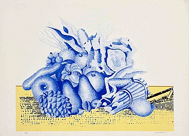 Concetto Pozzati, Natura Morta, Lithograph 1980s-1990s