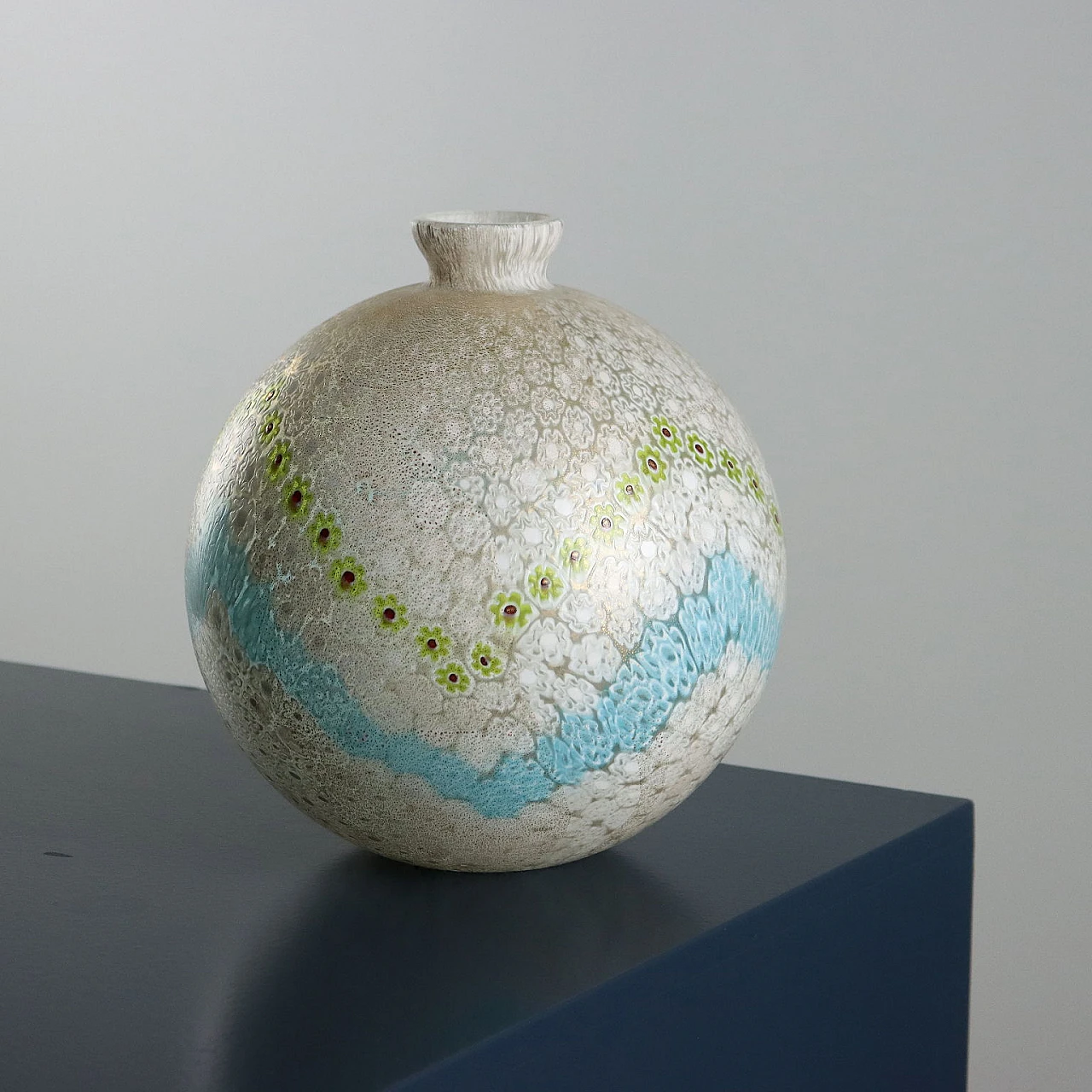 Millefiori glass vase by La Murrina, late 20th century 1