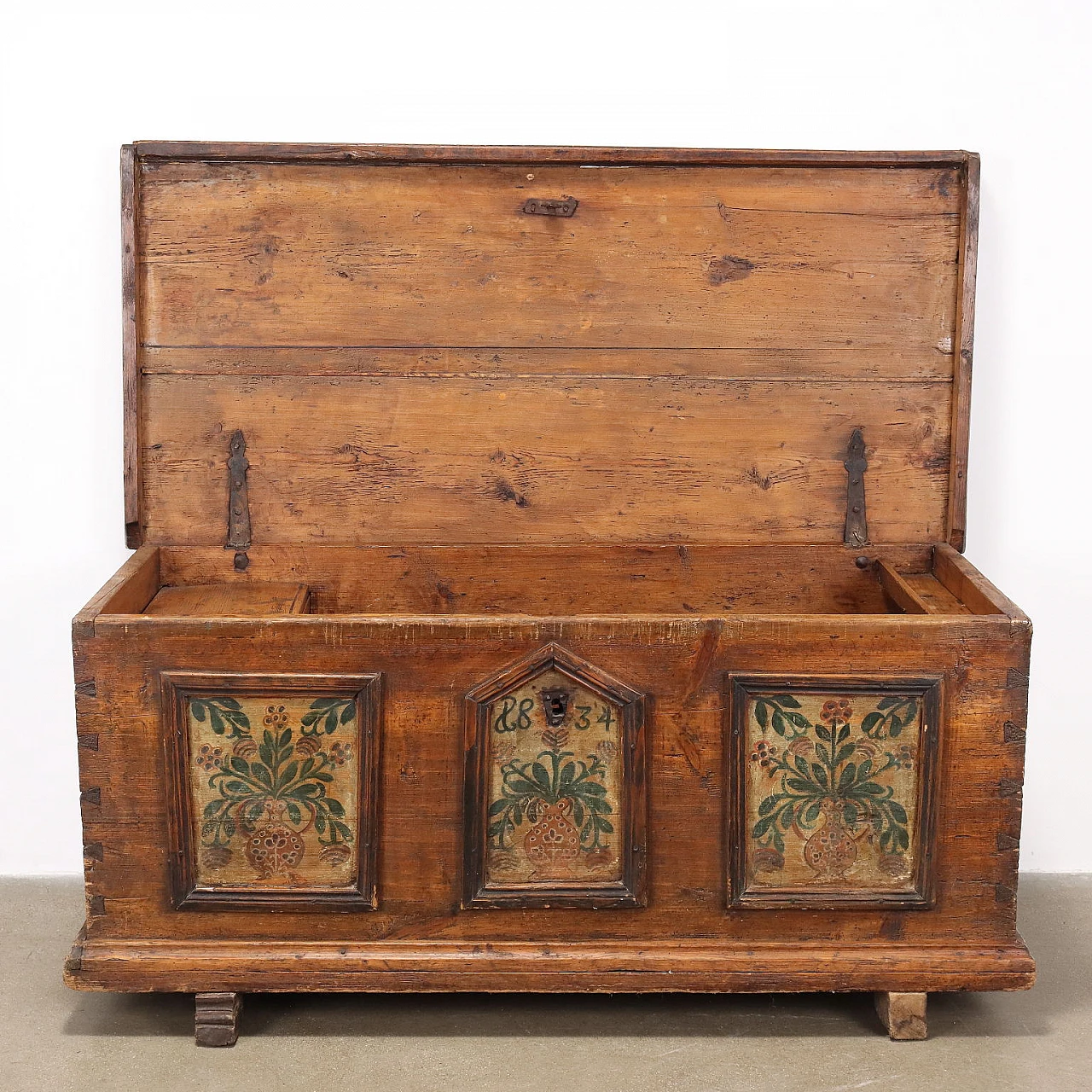 Wood and iron chest, 19th century 4