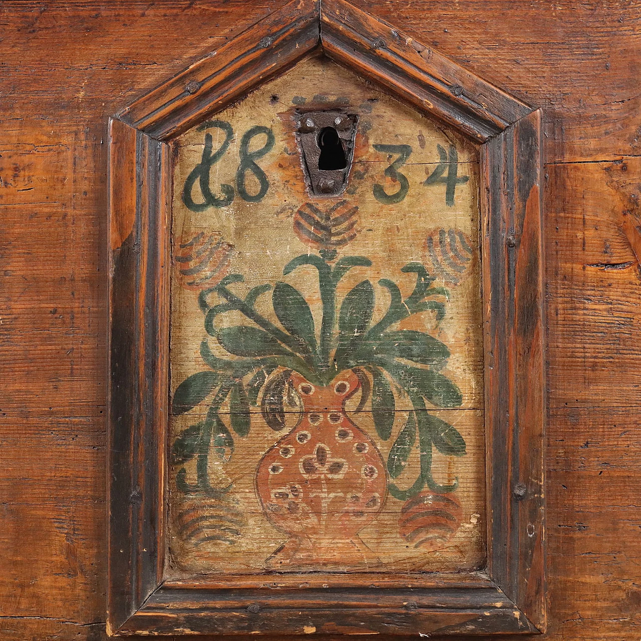 Wood and iron chest, 19th century 7