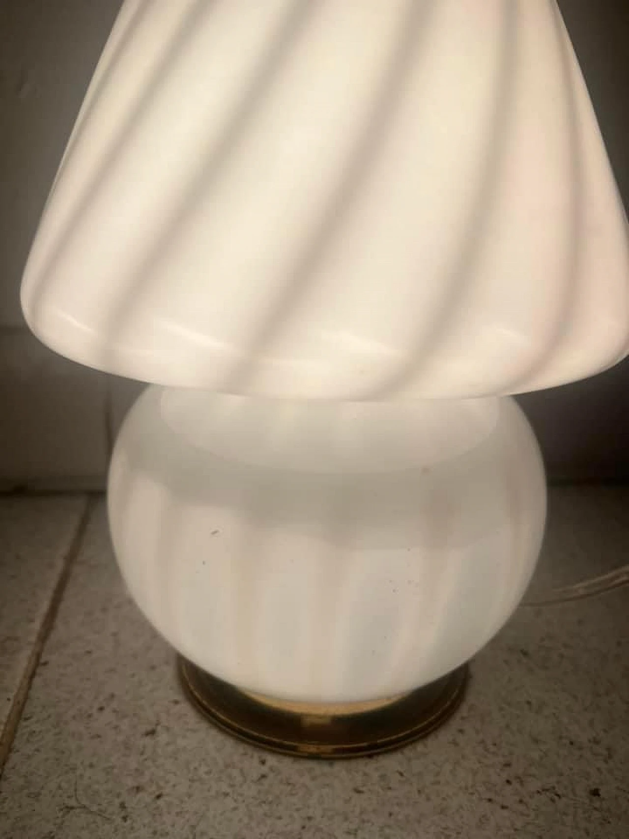 Mushroom lamp in Murano glass, late 20th century 5