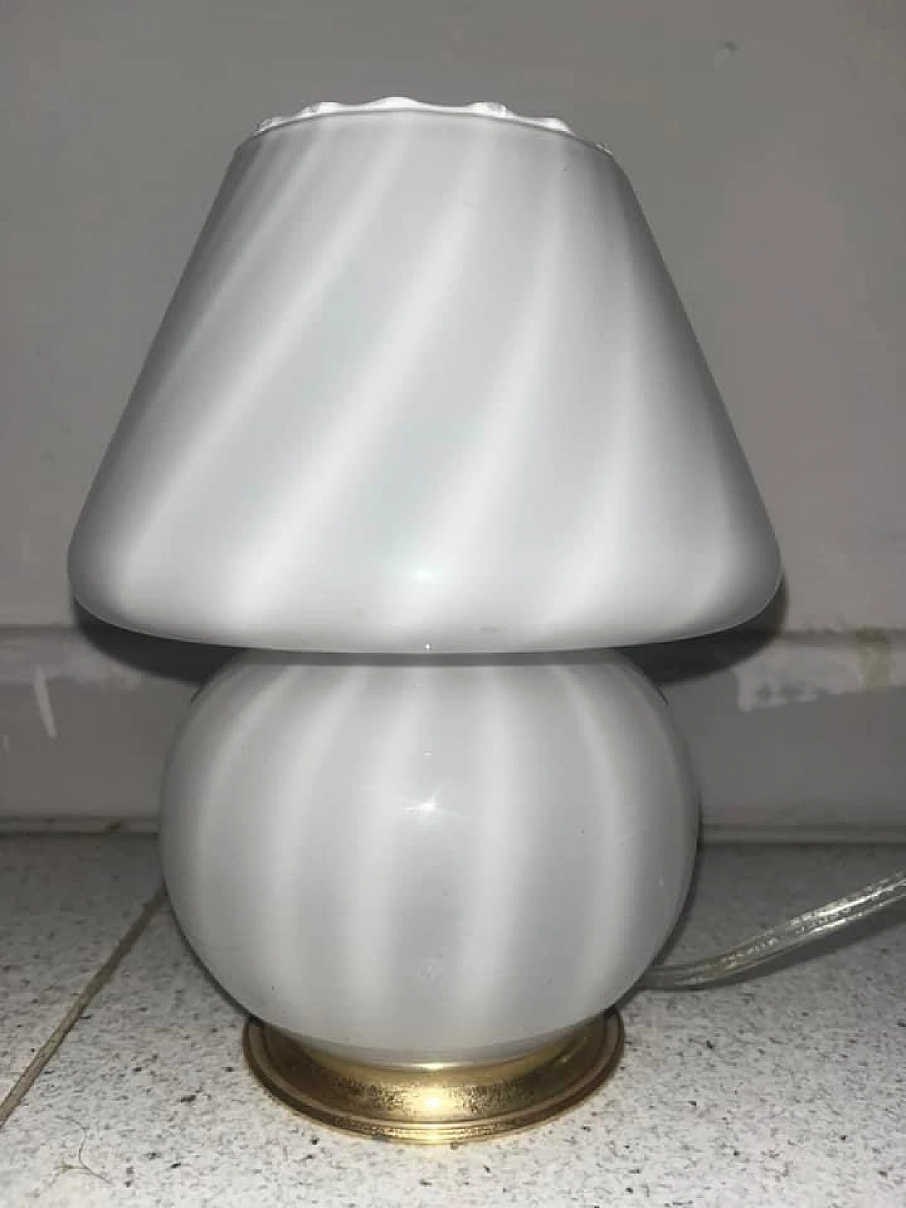 Mushroom lamp in Murano glass, late 20th century 6