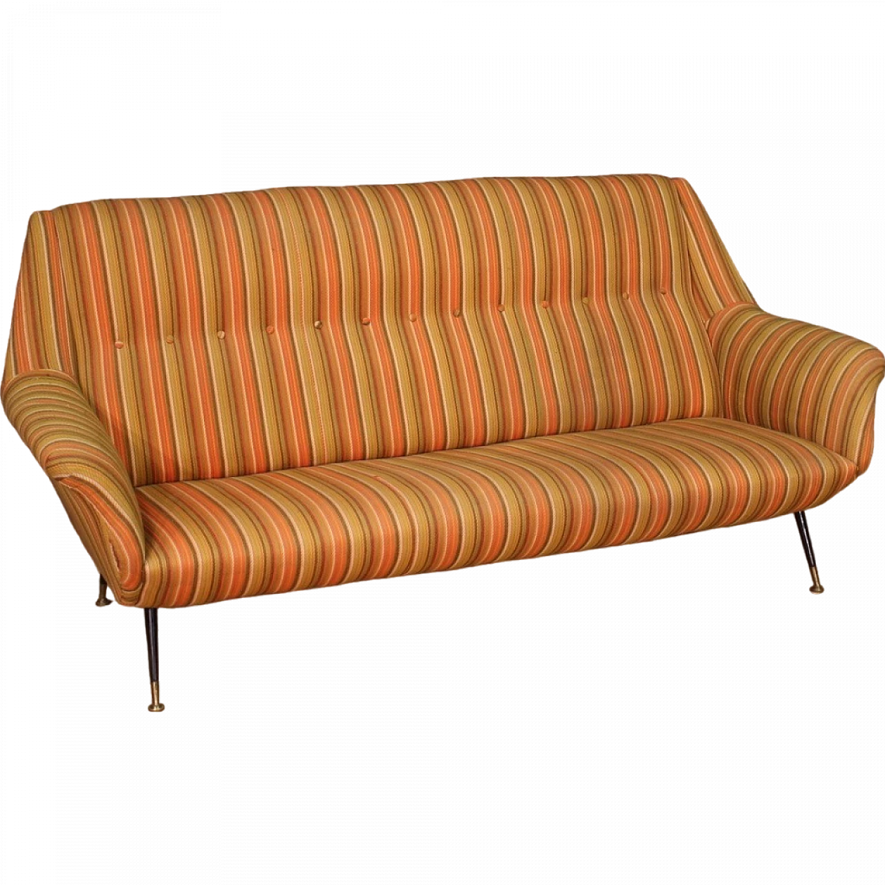 Sofa by Gigi Radice orange, 60s 13