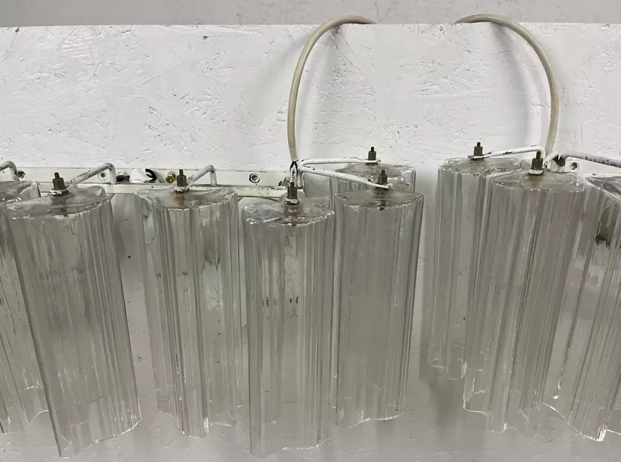 Pair of Murano glass wall sconces by Venini, 1960s 4