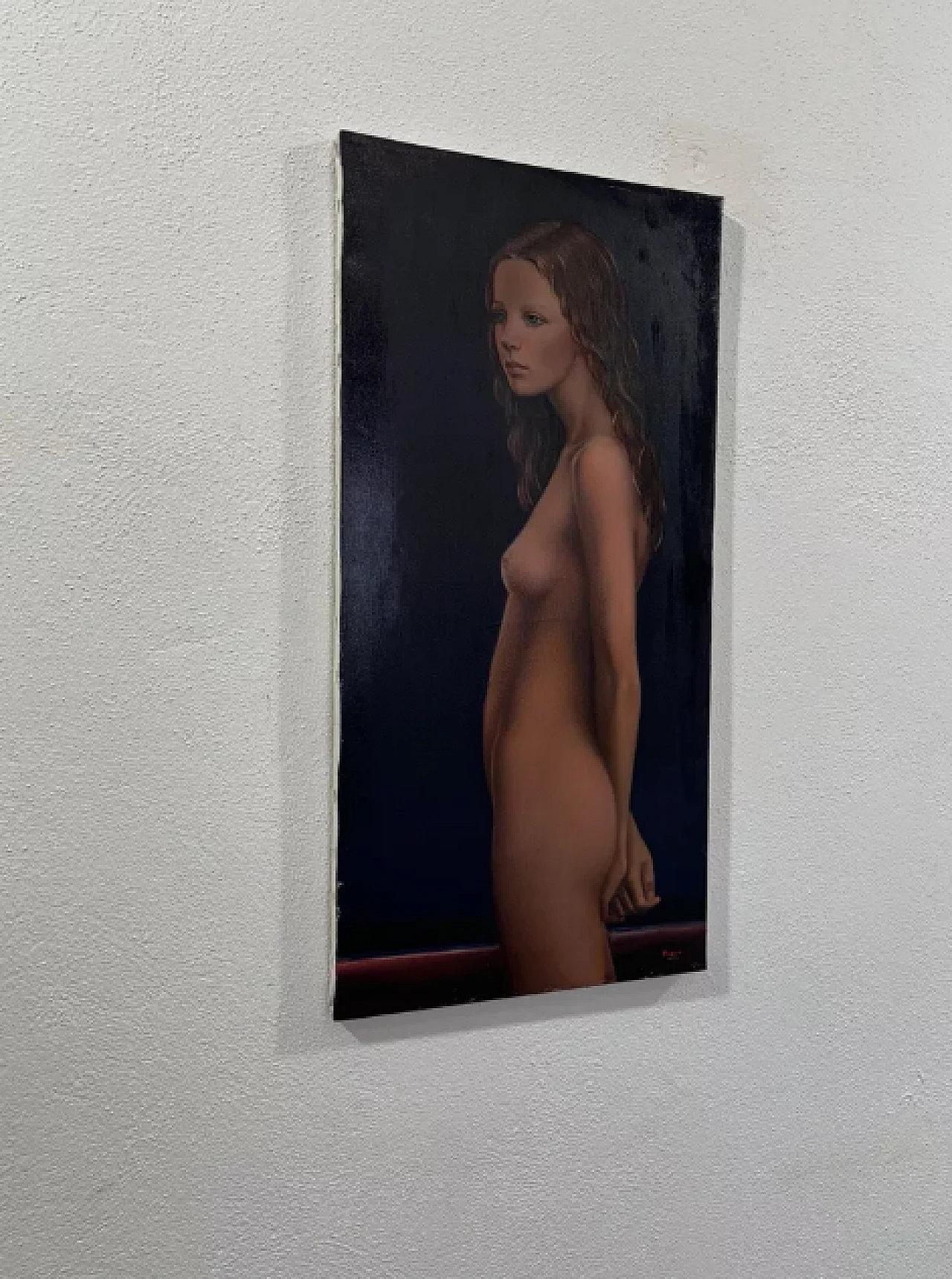 Nude of Young Girl by Pasquale Picazio, oil on canvas, 1970s 2