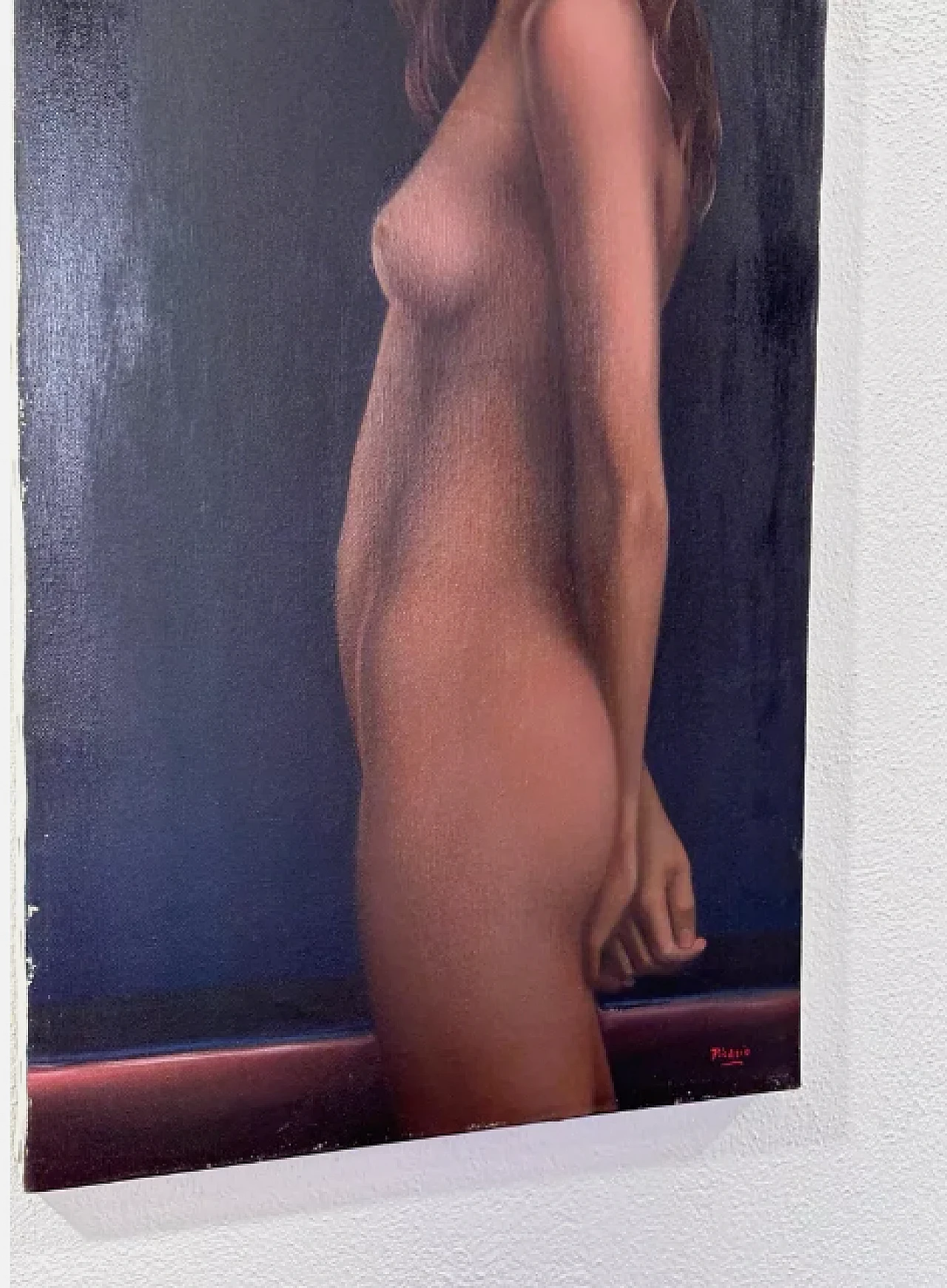 Nude of Young Girl by Pasquale Picazio, oil on canvas, 1970s 3