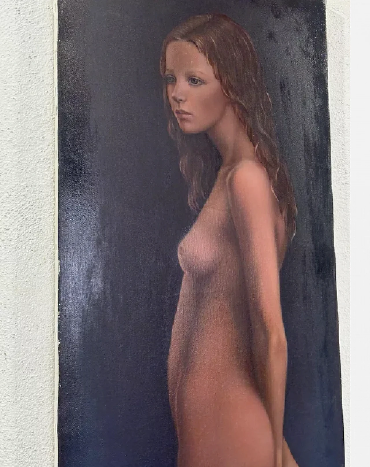 Nude of Young Girl by Pasquale Picazio, oil on canvas, 1970s 4