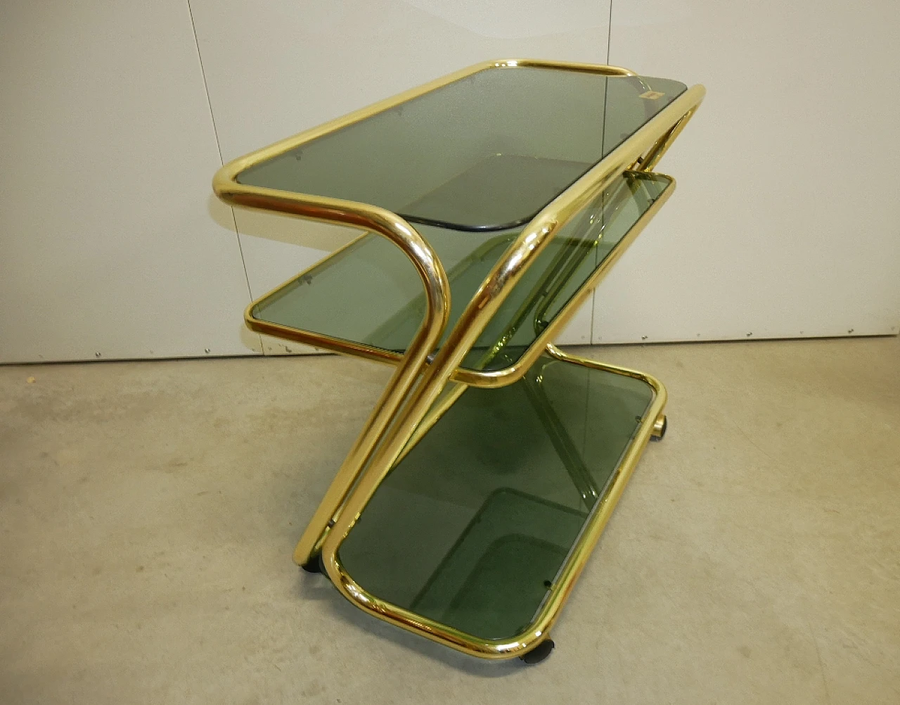 Brass food trolley di Morex, 70s 4