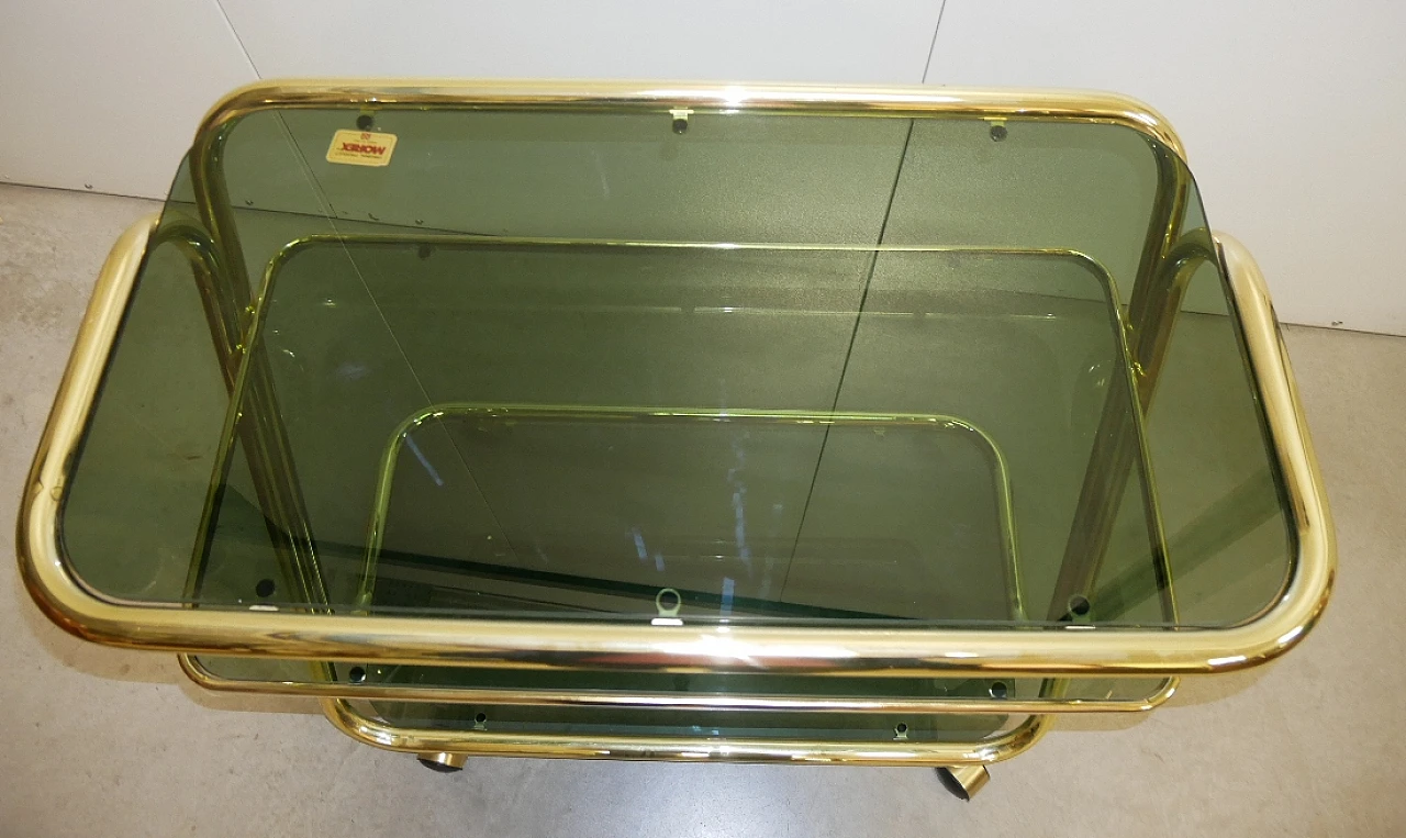 Brass food trolley di Morex, 70s 5