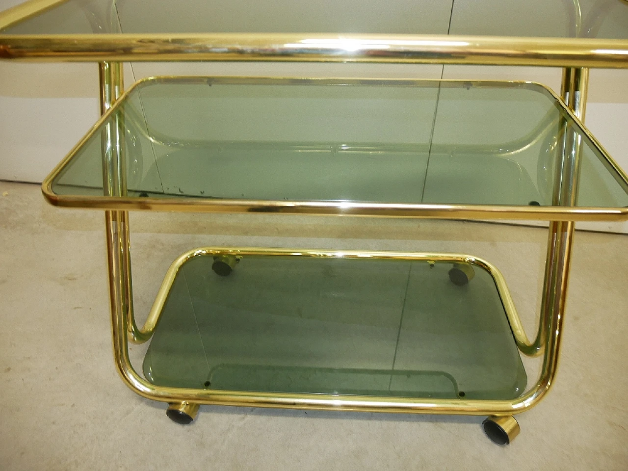 Brass food trolley di Morex, 70s 6