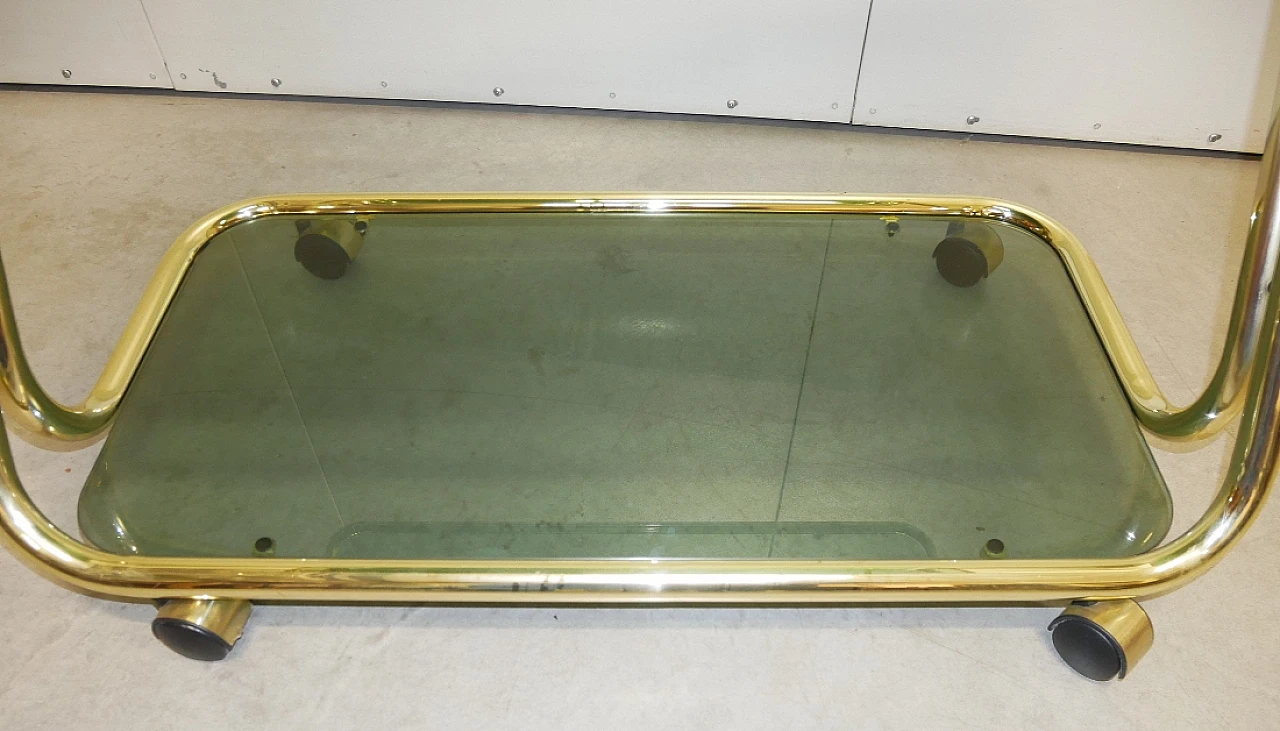 Brass food trolley di Morex, 70s 7