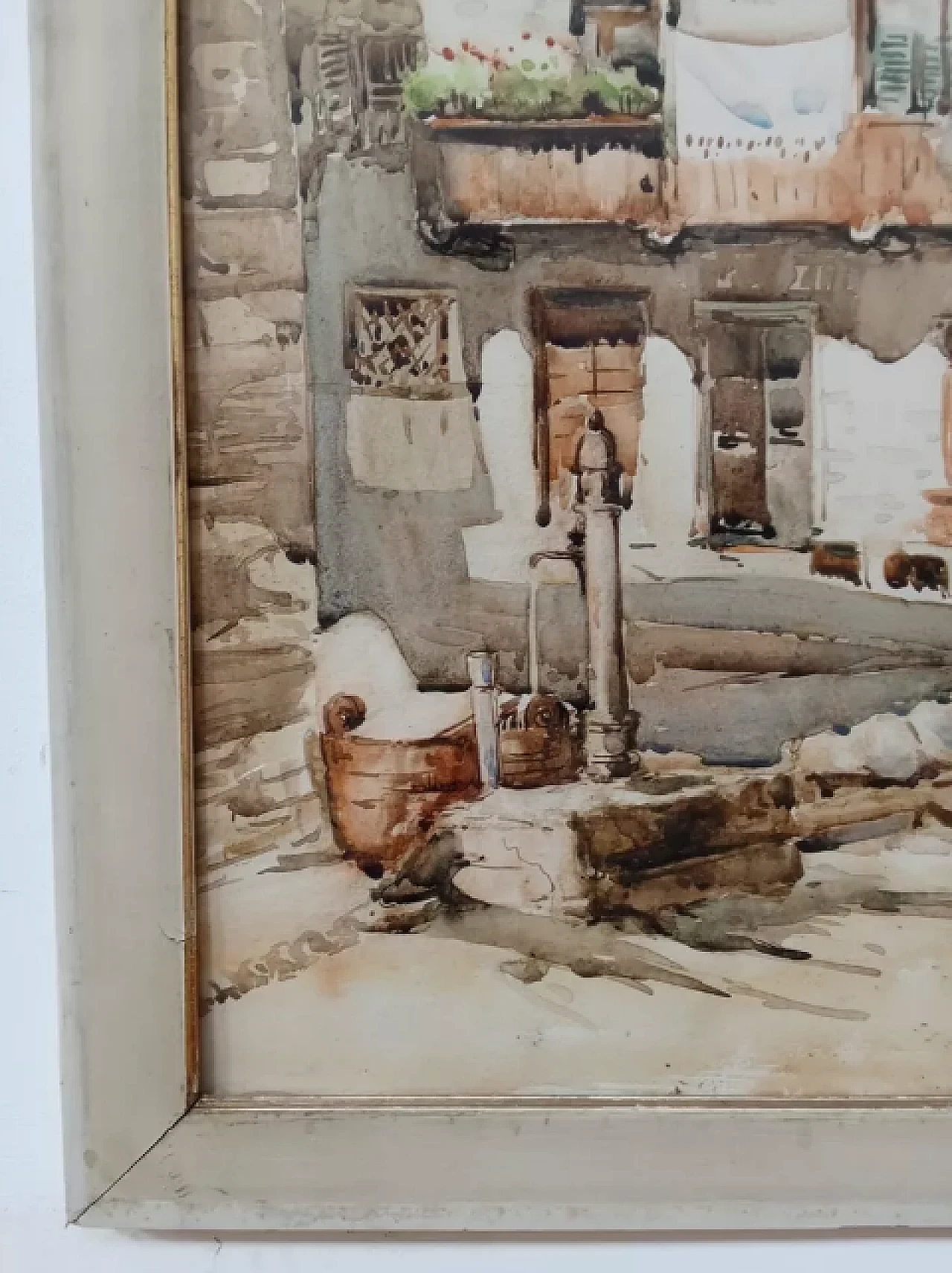 Baite Valtellinesi, watercolour on paper, 1950s 7