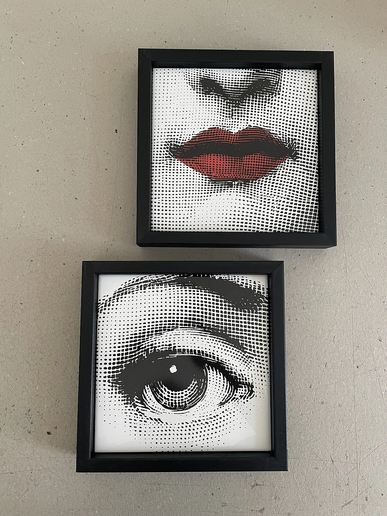 Framed tile by Piero Fornasetti, 2000s 11