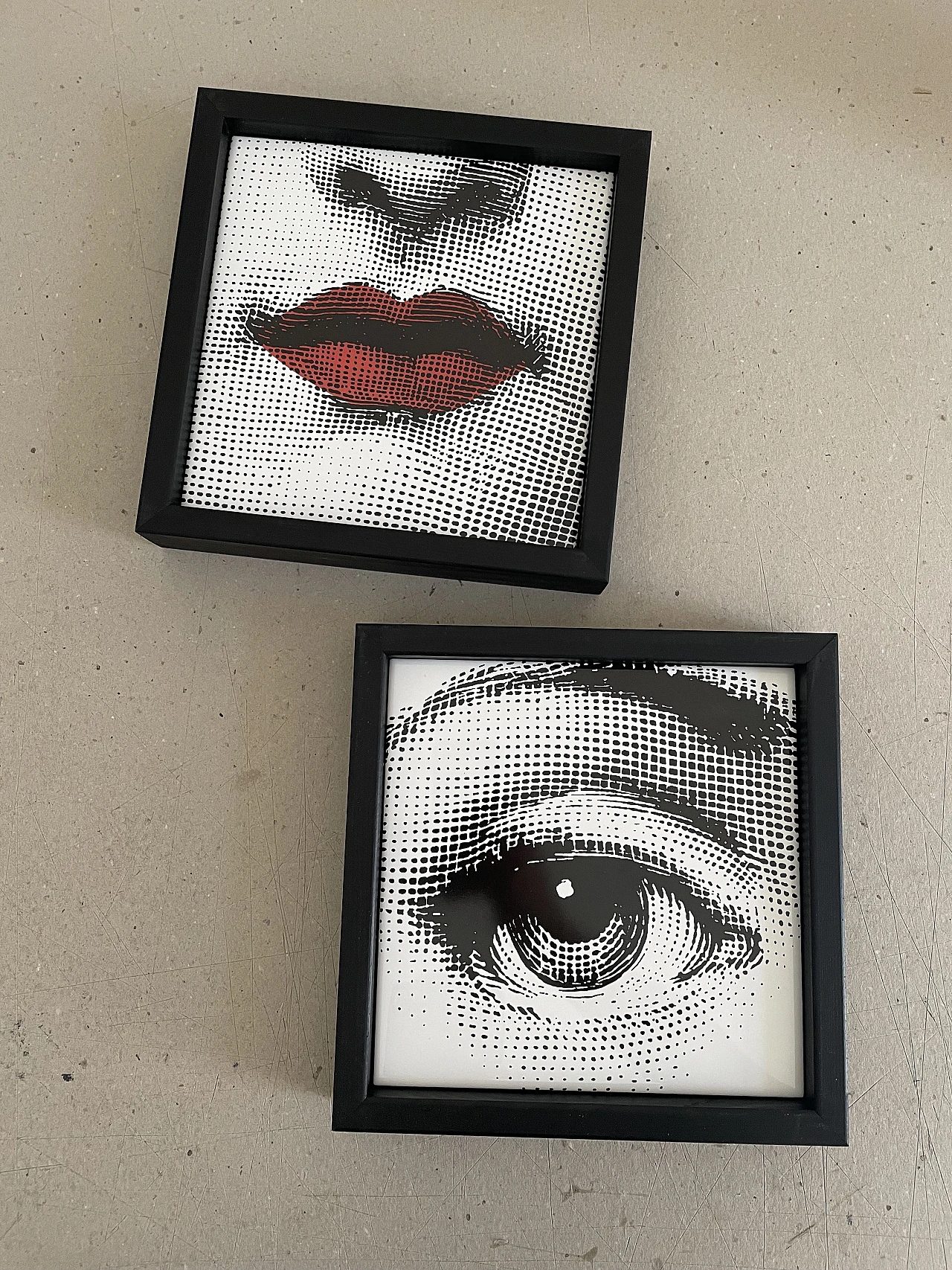 Framed tile by Piero Fornasetti, 2000s 12