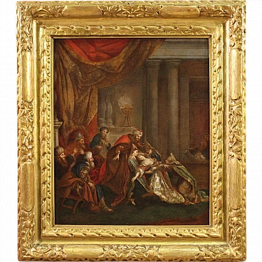 Esther fainting before Ahasuerus painting, 18th century