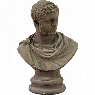 Concrete sculpture, bust of Emperor Caracalla, 20th century