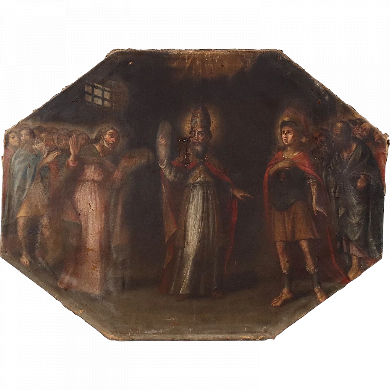 Religious subject oil on canvas, Italy, XVII Century 11