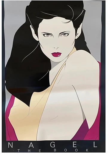 The Book, print by Patrick Nagel, 1980s