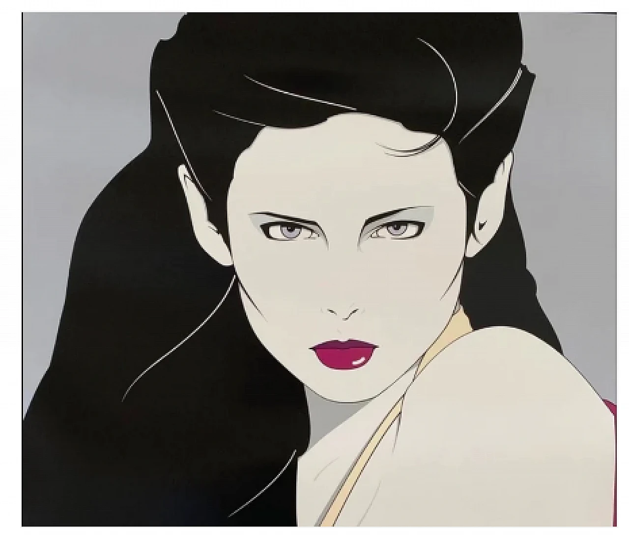 Il Libro, stampa di Patrick Nagel, anni '80 2