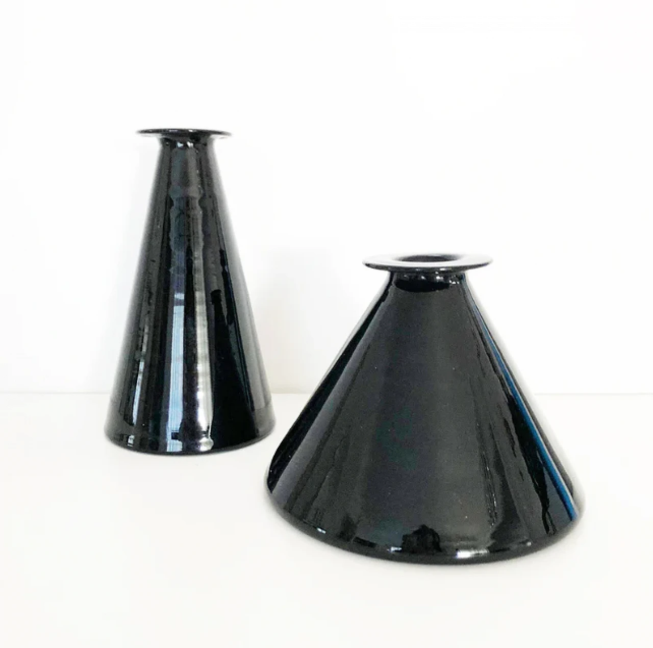 Pair of Murano glass vases, 1960s 1