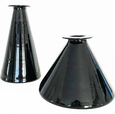 Pair of Murano glass vases, 1960s