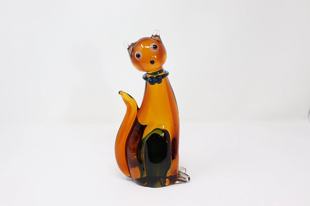 Glass statuette, Murano 1980s 2