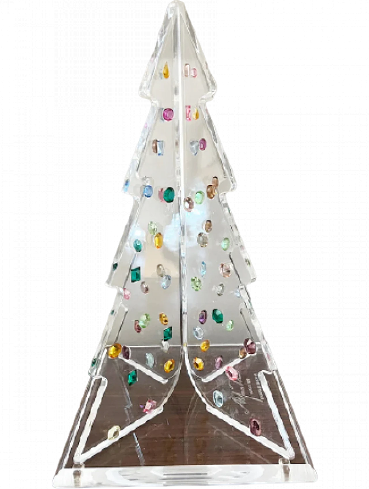 Christmas tree made of plexiglass and Swarovsky crystals, 1990s 8